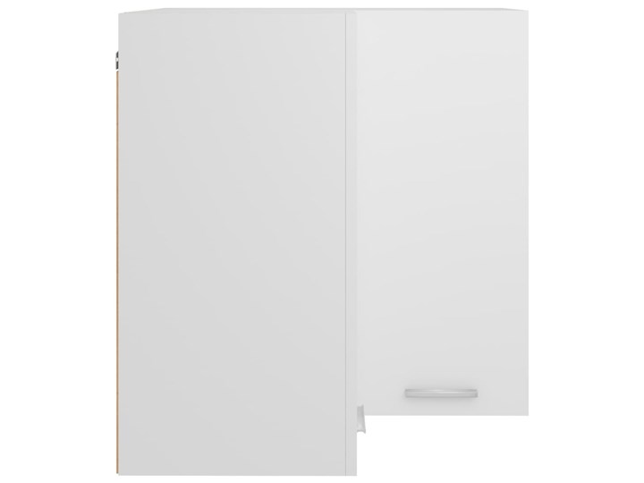 vidaXL Szafka wisząca, narożna, biała, 57x57x60 cm, płyta wiórowa Kolor Biały Płyta MDF Szafka narożna Kategoria Szafki kuchenne