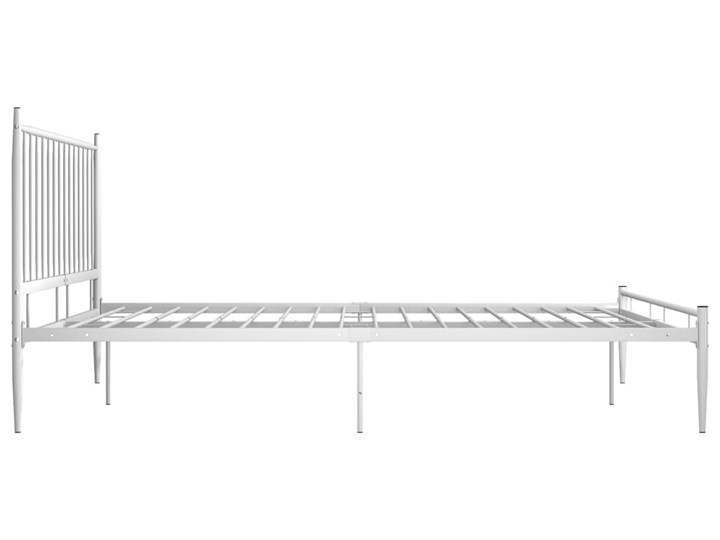 vidaXL Rama łóżka, biała, metalowa, 140 x 200 cm Łóżko metalowe Rozmiar materaca 140x200 cm
