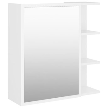 vidaXL Szafka z lustrem, biała 62,5x20,5x64 cm materiał drewnopochodny