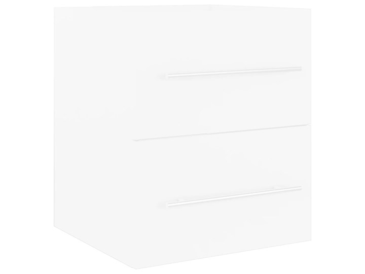 vidaXL Szafka pod umywalkę, biała, 41x38,5x48 cm, płyta wiórowa Płyta MDF Płyta stolarska Kolor Biały