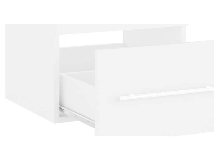 vidaXL Szafka pod umywalkę, biała, 41x38,5x48 cm, płyta wiórowa Płyta MDF Płyta stolarska Kolor Biały