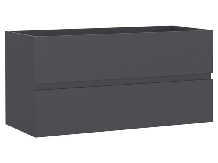 vidaXL Szafka pod umywalkę, szara, 90x38,5x45 cm, płyta wiórowa Płyta stolarska Płyta MDF Kategoria Szafki stojące