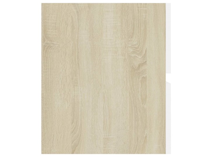 vidaXL Szafka pod umywalkę, biel i dąb sonoma, 90x38,5x45 cm, płyta Płyta MDF Drewno Płyta stolarska Kolor Biały