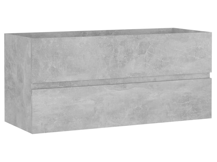 vidaXL Szafka pod umywalkę, szarość betonu, 100x38,5x45 cm, płyta Płyta stolarska Płyta MDF Kategoria Szafki stojące