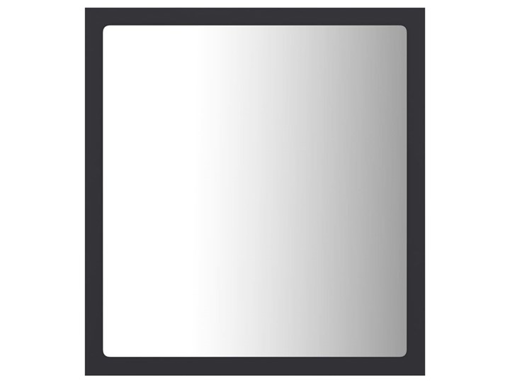 vidaXL Lustro łazienkowe LED, szare, 40x8,5x37cm, płyta wiórowa Ścienne Pomieszczenie Łazienka Lustro z ramą Prostokątne Styl Nowoczesny