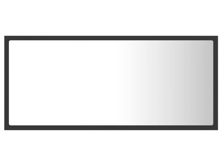 vidaXL Lustro łazienkowe z LED, szare, 90 x 8,5 x 37 cm, płyta wiórowa Kategoria Lustra Ścienne Lustro z ramą Prostokątne Pomieszczenie Łazienka