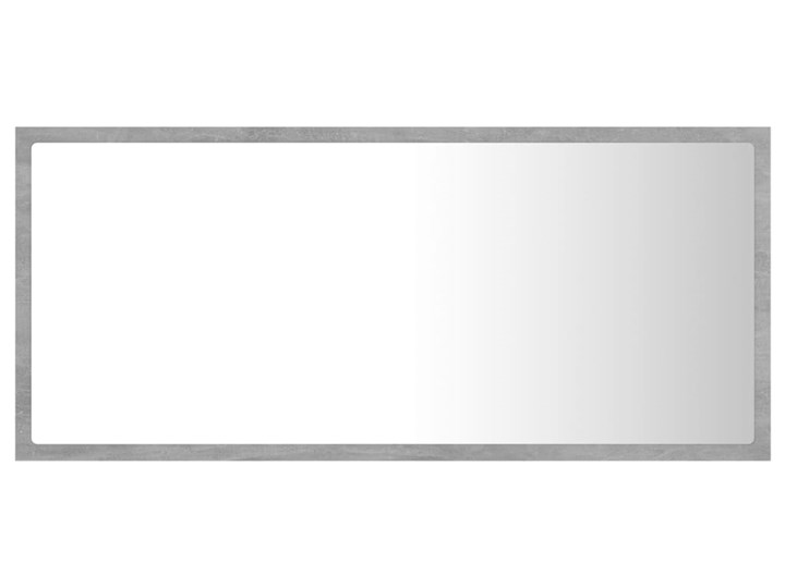 vidaXL Lustro łazienkowe z LED, szarość betonu, 90x8,5x37 cm, płyta Kategoria Lustra Ścienne Lustro z ramą Prostokątne Pomieszczenie Łazienka