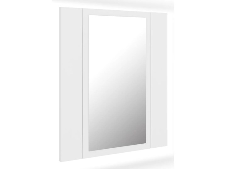 vidaXL Szafka łazienkowa z lustrem i LED, biała, 40x12x45 cm Płyta MDF Szafki Płyta stolarska Kolor Biały