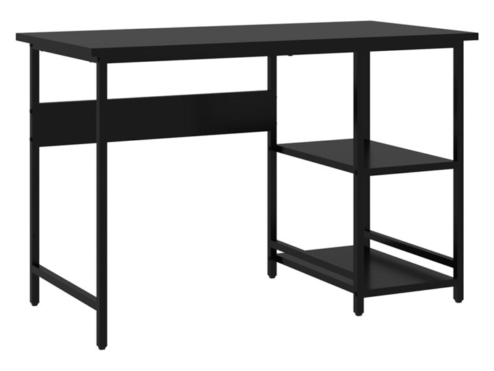 vidaXL Biurko komputerowe, czarne, 105x55x72 cm, MDF i metal Szerokość 105 cm Płyta MDF Głębokość 55 cm Styl Industrialny