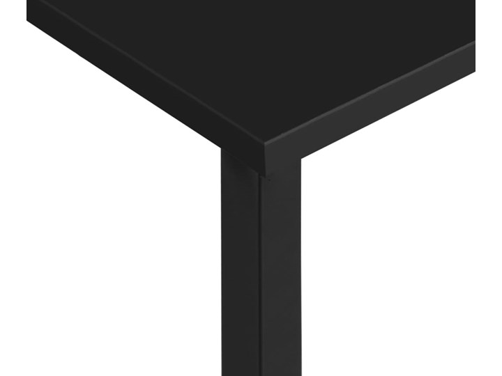 vidaXL Biurko komputerowe, czarne, 105x55x72 cm, MDF i metal Płyta MDF Szerokość 105 cm Głębokość 55 cm Kolor Czarny
