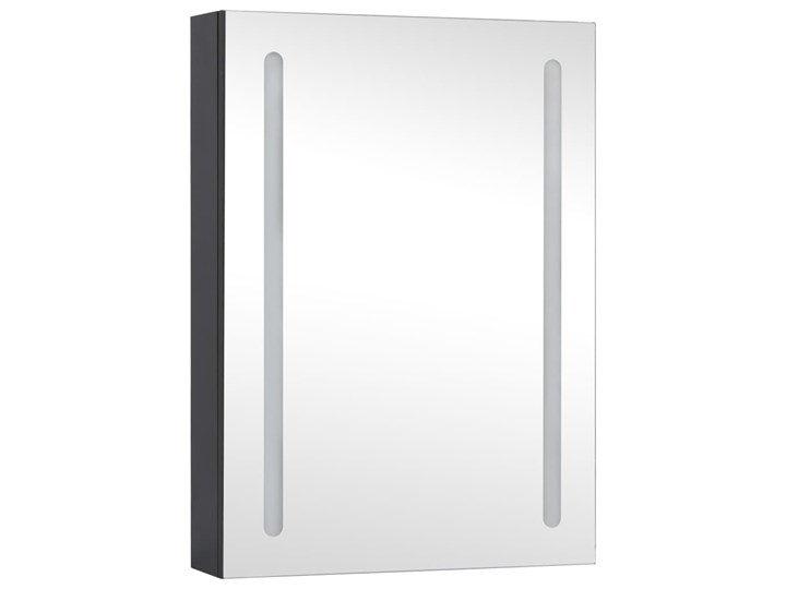 vidaXL Szafka łazienkowa z lustrem i LED, 50x13x70 cm Szkło Płyta MDF Głębokość 13 cm Szerokość 50 cm Kategoria Szafki stojące Kolor Czarny