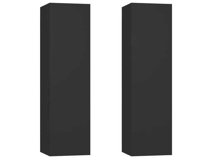 vidaXL Szafki telewizyjne, 2 szt., czarne, 30,5x30x110 cm, płyta Pomieszczenie Salon Kolor Czarny