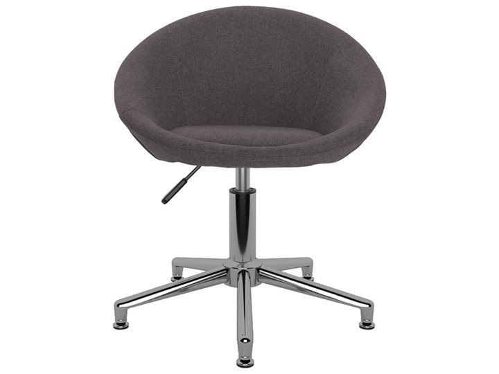 vidaXL Obrotowe krzesło biurowe, kolor taupe, tapicerowane tkaniną Głębokość 58,5 cm Szerokość 66,5 cm Wysokość 68 cm Metal Wysokość siedziska 41 cm