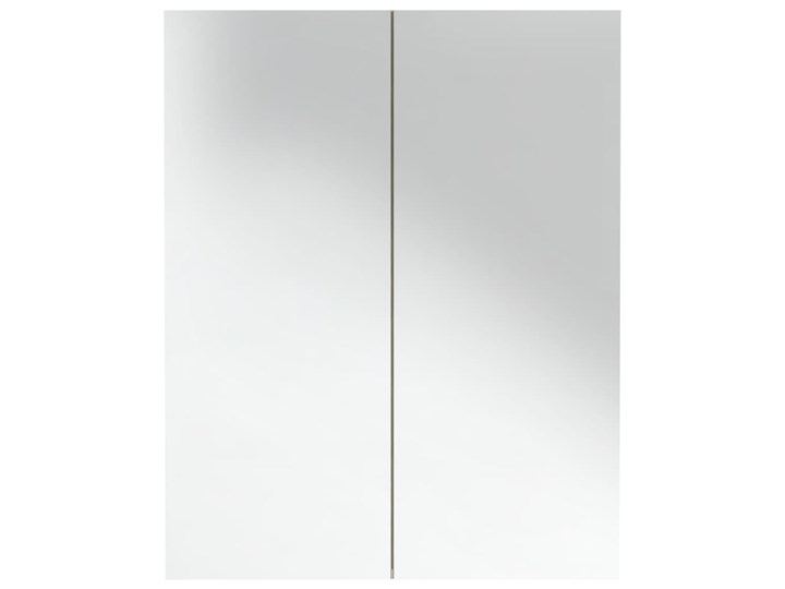vidaXL Szafka łazienkowa z lustrem, 60x15x75 cm, MDF, biel i dąb Drewno Szerokość 60 cm Szkło Wysokość 60 cm Wiszące Płyta MDF Szafki Głębokość 15 cm Kategoria Szafki stojące