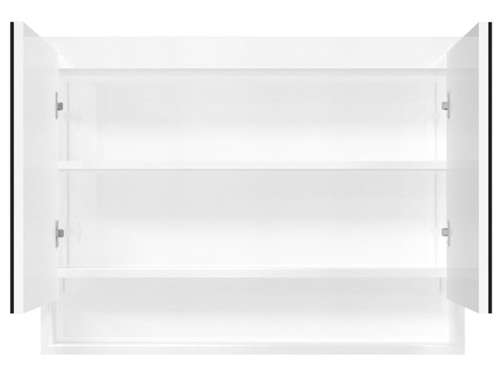 vidaXL Szafka łazienkowa z lustrem, 80x15x60 cm, MDF, biel z połyskiem Szerokość 80 cm Wiszące Płyta MDF Szkło Rodzaj frontu Drzwiczki Szafki Głębokość 15 cm Kolor Biały