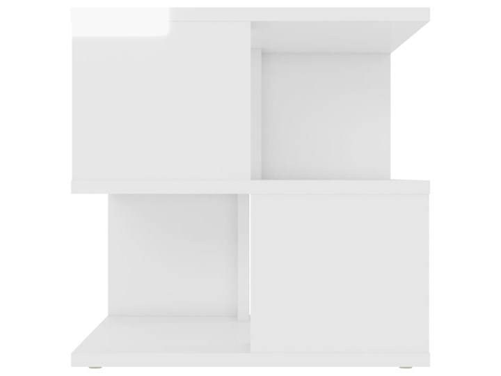 vidaXL Stolik na wysoki połysk, biały, 40x40x40 cm, płyta wiórowa Kategoria Stoliki i ławy Kształt blatu Prostokątne