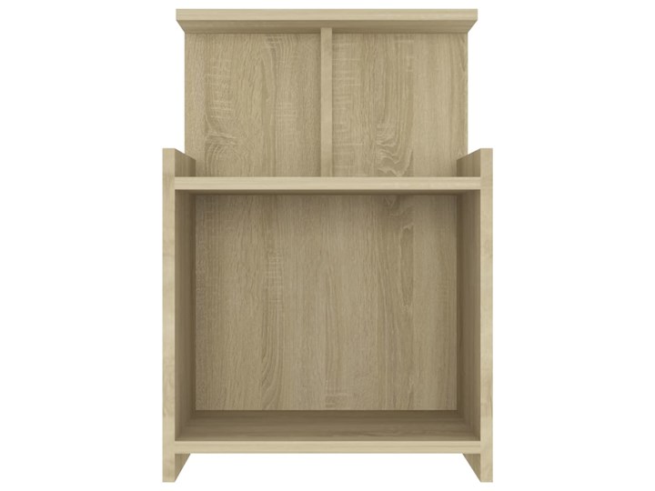 vidaXL Szafka nocna, dąb sonoma, 40x35x60 cm, płyta wiórowa Szerokość 40 cm Płyta laminowana Uniwersalne Płyta meblowa Płyta MDF Głębokość 35 cm Nocne Drewno Pomieszczenie Sypialnia