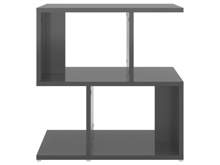 vidaXL Szafki nocne, 2 szt., wysoki połysk, szare, 50x30x51,5cm, płyta Płyta meblowa Szerokość 50 cm Płyta MDF Płyta laminowana Głębokość 30 cm Na zdjęcia Wysokość 52 cm Kategoria Szafki i regały
