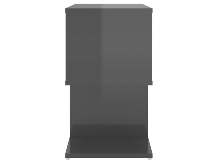 vidaXL Szafki nocne, 2 szt., wysoki połysk, szare, 50x30x51,5cm, płyta Płyta MDF Pomieszczenie Sypialnia Na zdjęcia Płyta laminowana Płyta meblowa Głębokość 30 cm Szerokość 50 cm Wysokość 52 cm Kategoria Szafki i regały