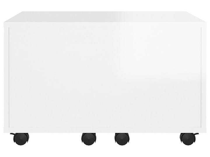 vidaXL Stolik kawowy, biały, wysoki połysk, 60x60x38 cm, płyta wiórowa Zestaw stolików Szerokość 60 cm Długość 60 cm Kategoria Stoliki i ławy