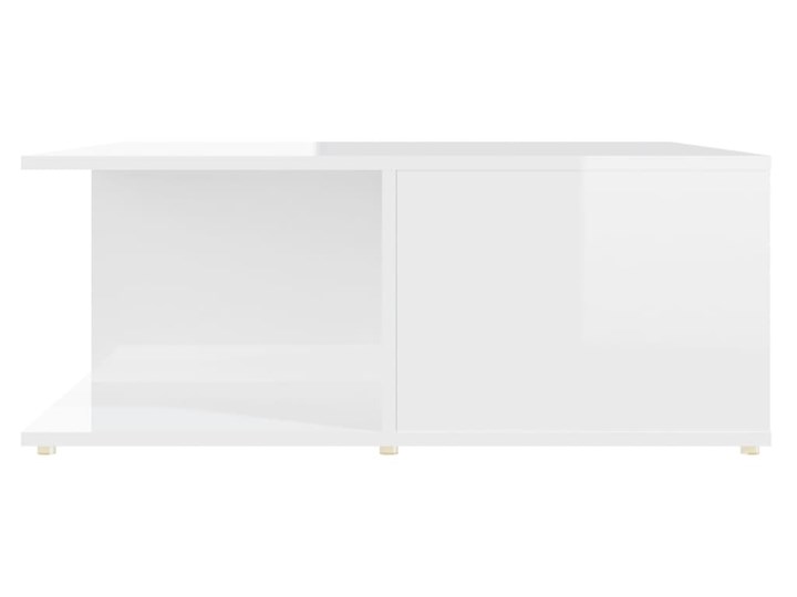 vidaXL Stolik kawowy, biały, wysoki połysk, 80x80x31 cm, płyta wiórowa Szerokość 80 cm Długość 80 cm Kształt blatu Kwadratowe
