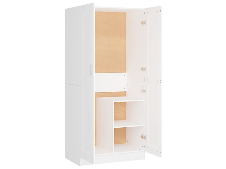 vidaXL Szafa, biała, 82,5x51,5x180 cm, materiał drewnopochodny Ilość drzwi Dwudrzwiowe Szerokość 82 cm Płyta MDF Głębokość 51,5 cm Kolor Biały