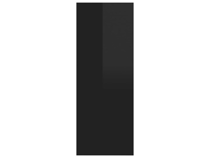vidaXL Stolik konsolowy, czarny, wysoki połysk, 105x30x80 cm, płyta Z półką Pomieszczenie Salon Głębokość 30 cm Szerokość 105 cm Pomieszczenie Przedpokój