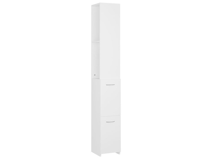 vidaXL Szafka łazienkowa, biała, 25x25x170 cm, płyta wiórowa Płyta MDF Kolor Biały Płyta stolarska Kategoria Szafki stojące