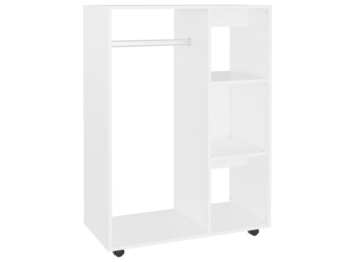 vidaXL Szafka garderobiana, biała, 80x40x110 cm, płyta wiórowa Głębokość 40 cm Pomieszczenie Garderoba