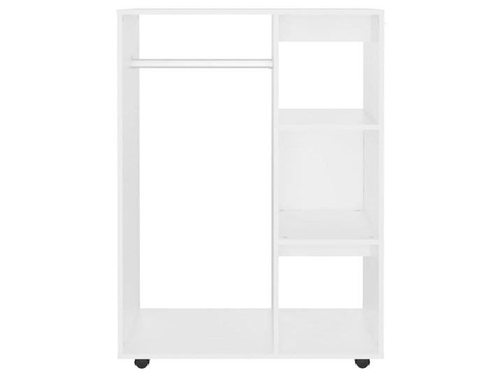 vidaXL Szafka garderobiana, biała, 80x40x110 cm, płyta wiórowa Kategoria Szafy do garderoby Głębokość 40 cm Pomieszczenie Garderoba