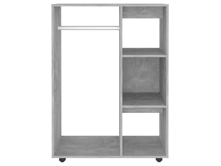 vidaXL Szafka garderobiana, szarość betonu, 80x40x110 cm, płyta Płyta MDF Głębokość 40 cm Kolor Szary
