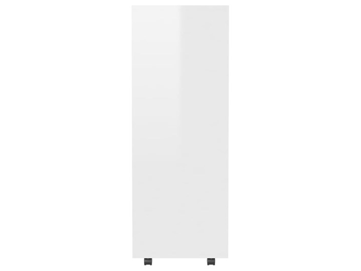 vidaXL Szafka garderobiana, biała z połyskiem, 80x40x110 cm, płyta Głębokość 40 cm Pomieszczenie Garderoba