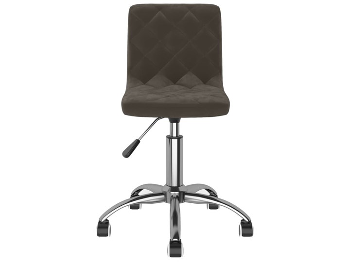 vidaXL Obrotowe krzesło biurowe, ciemnoszare, tapicerowane aksamitem Szerokość 40 cm Metal Tkanina Welur Styl Nowoczesny Wysokość 76 cm Głębokość 43 cm Rodzaj(n) Krzesła