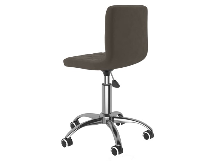 vidaXL Obrotowe krzesło biurowe, ciemnoszare, tapicerowane aksamitem Metal Wysokość 76 cm Welur Głębokość 43 cm Szerokość 40 cm Tkanina Rodzaj(n) Krzesła