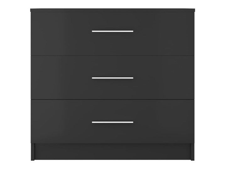 vidaXL Komoda, 71x35x68 cm, płyta wiórowa, kolor czarny Szerokość 105 cm Płyta MDF Pomieszczenie Salon