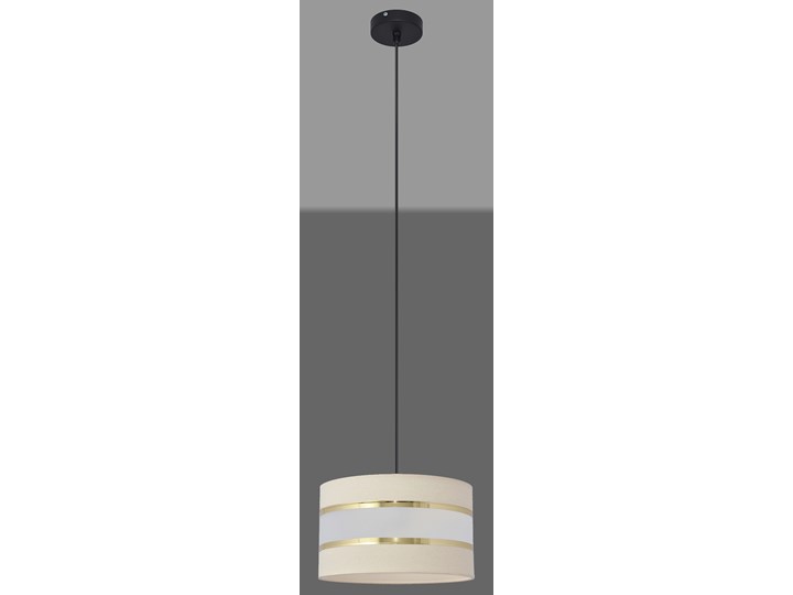 Lampa abażur HELEN W-KM 0802/1 BK-B +EC+GO+MAT Tkanina Tworzywo sztuczne Metal Lampa z abażurem Pomieszczenie Jadalnia