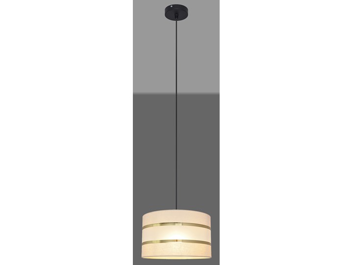 Lampa abażur HELEN W-KM 0802/1 BK-B +EC+GO+MAT Tkanina Tworzywo sztuczne Lampa z abażurem Metal Styl Nowoczesny
