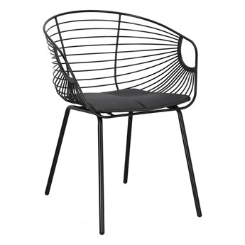Krzesło Sligo czarne metalowe