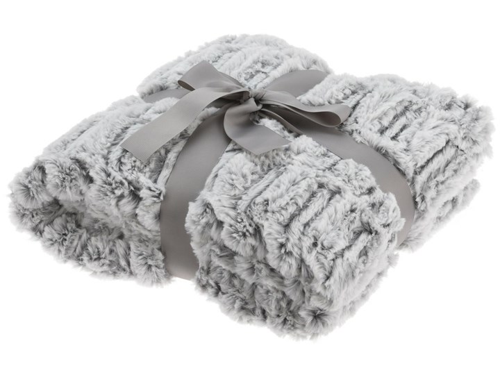 Koc Plush Grey 180x130 cm 130x180 cm Poliester Pomieszczenie Sypialnia Pomieszczenie Salon