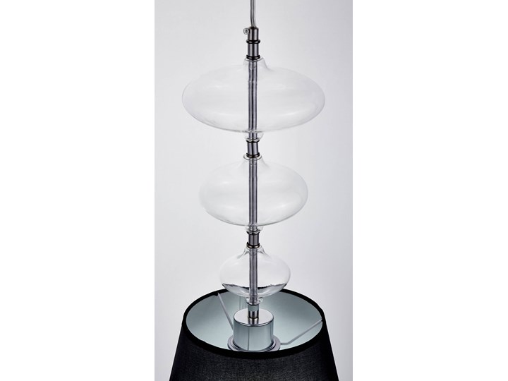 LAMPA WISZĄCA NOWOCZESNA CZARNA VENEZIANA W1 LUMINA DECO Metal Chrom Tkanina Styl Glamour Tworzywo sztuczne Lampa z kloszem Lampa z abażurem Szkło Styl Nowoczesny