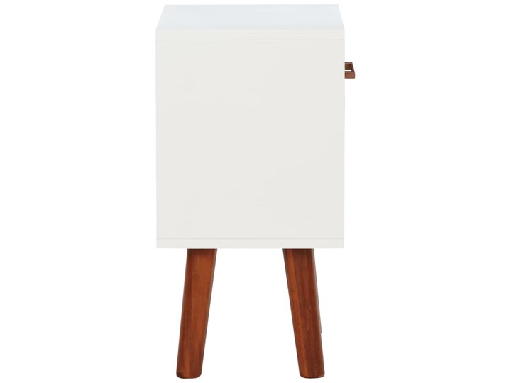vidaXL Szafka nocna z drewna akacjowego 40x30x57 cm Nocne Pomieszczenie Przedpokój Płyta laminowana Płyta MDF Głębokość 30 cm Wysokość 45 cm Drewno Szerokość 40 cm Typ Nocne