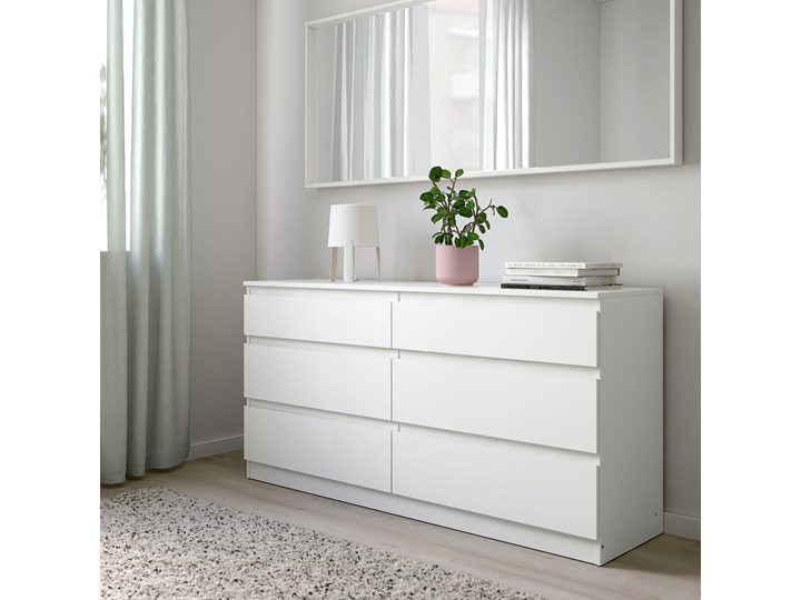 IKEA SLATTUM / KULLEN Zestaw mebli do sypialni 4 szt, Knisa jasnoszary/biały, 160x200 cm
