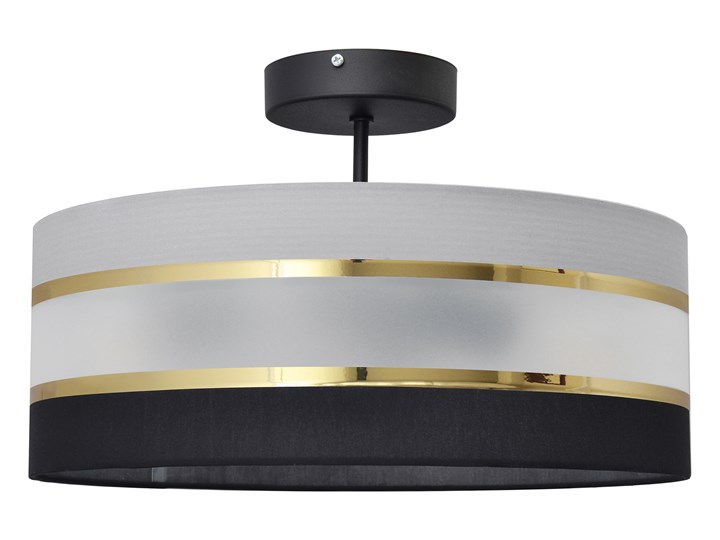 Plafon abażur HELEN P-0804-15/3 BK-B +GR+GO+MAT+BK Tworzywo sztuczne Tkanina Metal Pomieszczenie Sypialnia