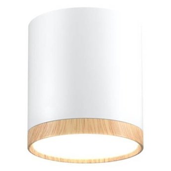 Lampa sufitowa TUBA 2273624, biała/drewno, 5W LED, barwa neutralna 4000K