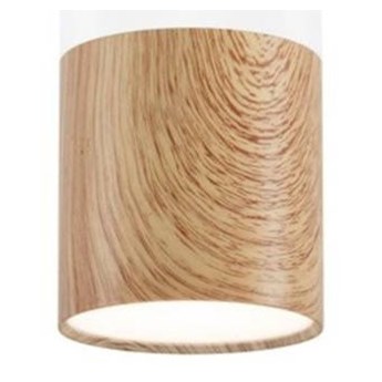 Lampa sufitowa TUBA 2273655, biała + drewno, 1x15W GU10