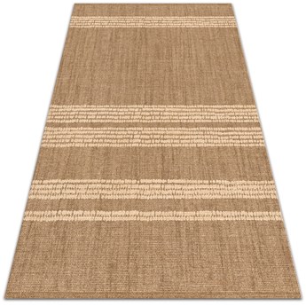 Modny winylowy dywan Beżowy w linie 60x90 cm