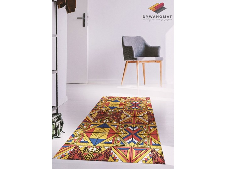 Modny winylowy dywan Kolorowe kafle 60x90 cm Prostokątny Dywany Kolor Wielokolorowy 80x120 cm Kategoria Dywany