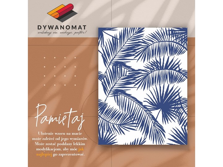 Modny winylowy dywan Palmowe liście 60x90 cm 80x120 cm Prostokątny Syntetyk Dywany Poliester Kategoria Dywany
