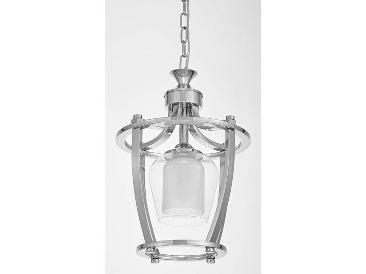 LAMPA WISZĄCA LOFT CHROMOWANA BROOKLYN W1 Lampa z kloszem Metal Szkło Styl Glamour