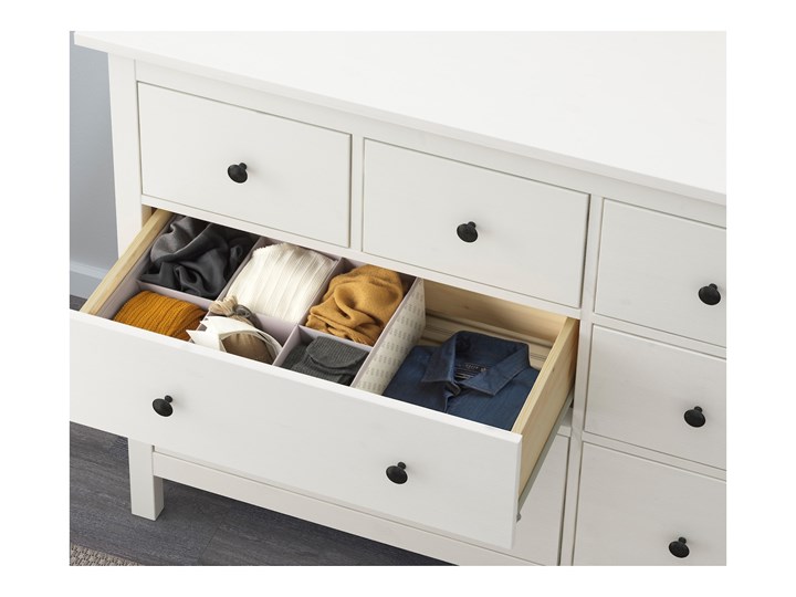 IKEA HEMNES Zestaw mebli do sypialni 4 szt, biała bejca, 160x200 cm Pomieszczenie Sypialnia